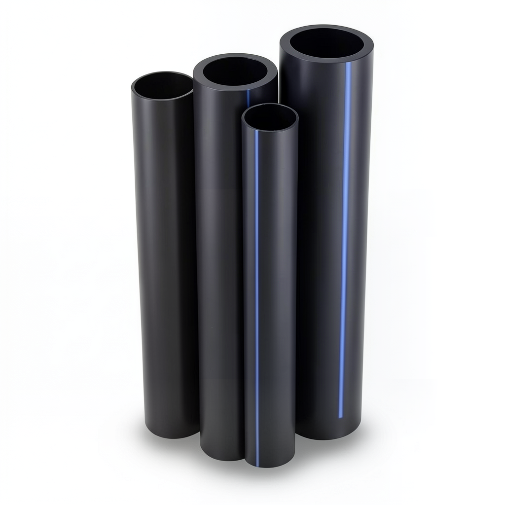 أنابيب HDPE الراجحي PE 80 ضغط 4 بار قطر 315 مم سمك 9.7 مم لون أسود