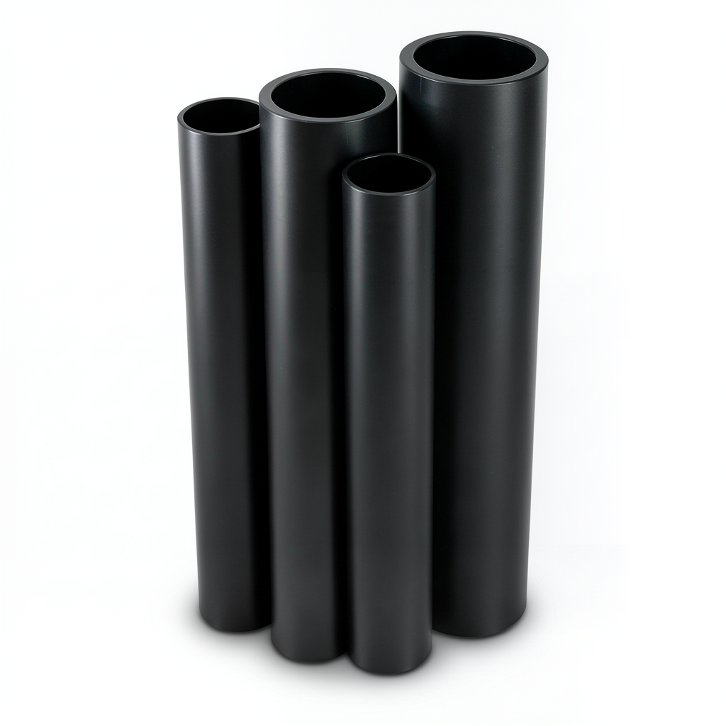 Al-Rajhi HDPE Pipes PE 80 4 Bar Pressure 400 mm OD 12.3 mm Thickness Black
