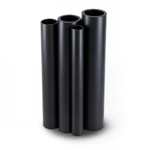 مواسير HDPE PE 80 ضغط 4 بار قطر 710 مم سمك 21.8 مم لون أسود
