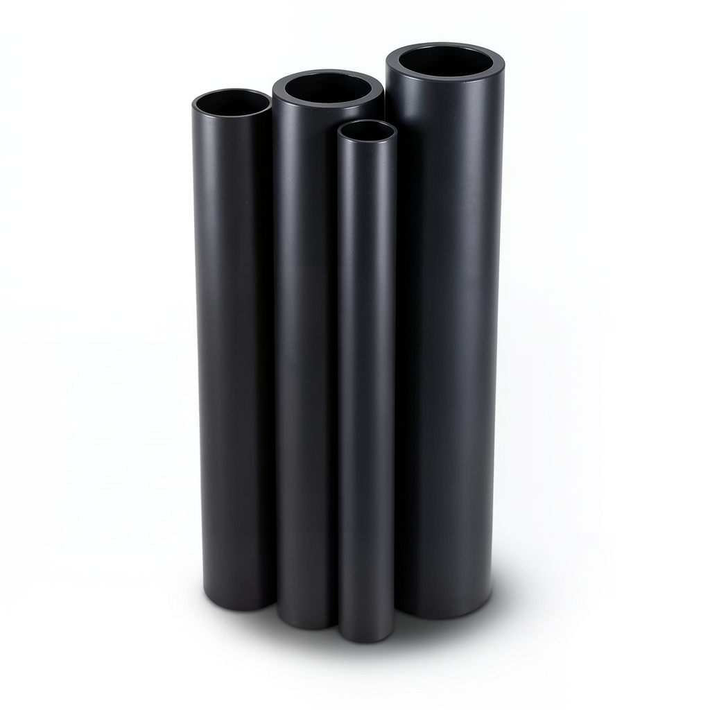 HDPE Pipes PE 80 Pressure 4 Bar Diameter 710 mm Thickness 21.8 mm Black