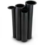 HDPE Pipes PE 80 Pressure 4 Bar 500 mm Diameter 15.3 mm Thickness Black