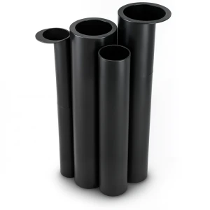 مواسير HDPE PE 80 ضغط 4 بار قطر 500 مم سمك 15.3 مم أسود