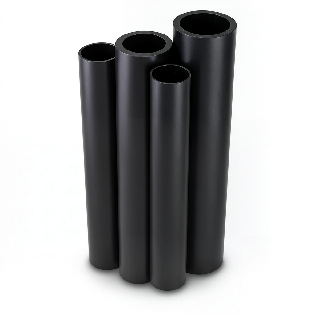 HDPE Pipes PE 80 Pressure 4 Bar 1000 mm Diameter 30.6 mm Thickness Black