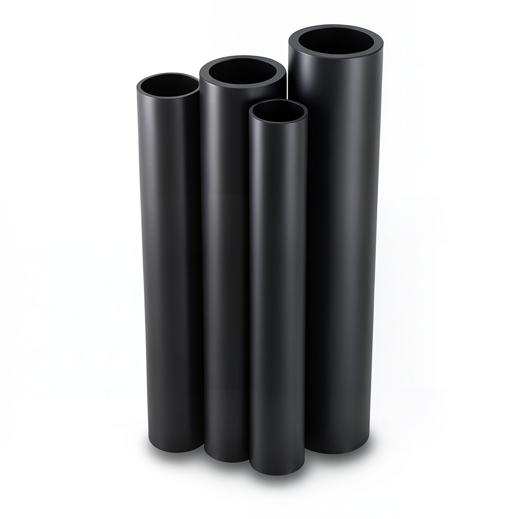 مواسير HDPE الراجحي PE 80 ضغط 4 بار قطر خارجي 1200 مم سمك 36.7 مم أسود