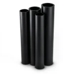HDPE Pipes PE 80 Pressure 4 Bar Diameter 710 mm Thickness 21.8 mm Black