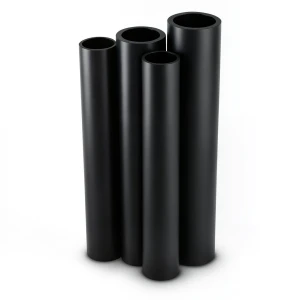 مواسير HDPE PE 80 ضغط 4 بار قطر 710 مم سمك 21.8 مم لون أسود