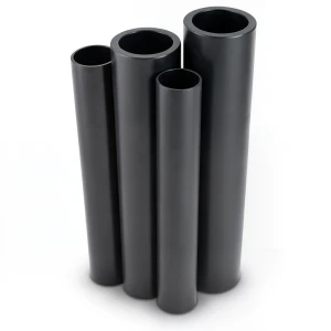 HDPE Pipes PE 80 Pressure 4 Bar 1600 mm Diameter 49 mm Thickness Black