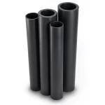 مواسير HDPE PE 80 ضغط 4 بار قطر 1600 مم سمك 49 مم لون أسود