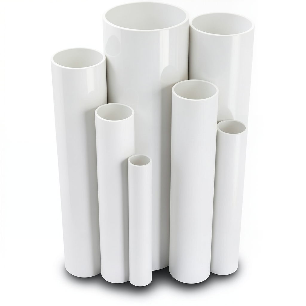 مواسير UPVC ضغط 6 بار قطر خارجي 90 مم سمك 2.7 مم لون أبيض