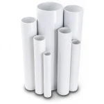 مواسير UPVC ضغط 16 بار قطر خارجي 90 مم سمك 6.7 مم أبيض
