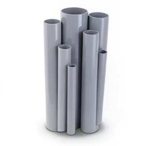 UPVC Pipes Nominal Pressure 4 Bar Outside Diameter 90 mm Thickness 1.8 mm Gray