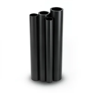 HDPE Pipes PE 80 Pressure 4 Bar 200 mm Diameter 4.9 mm Thickness Black