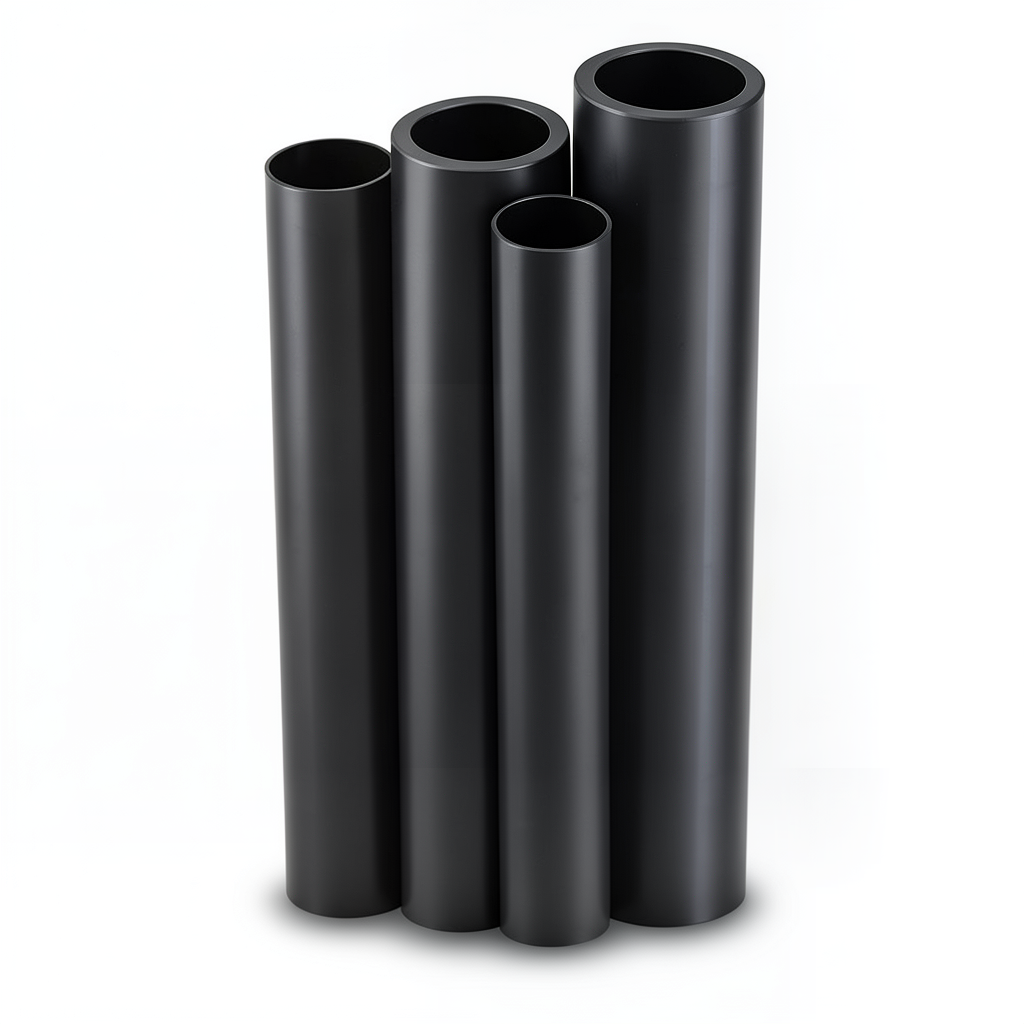 Al-Rajhi HDPE Pipes PE 80 Pressure 4 Bar 225 mm OD Thickness 5.5 mm Black
