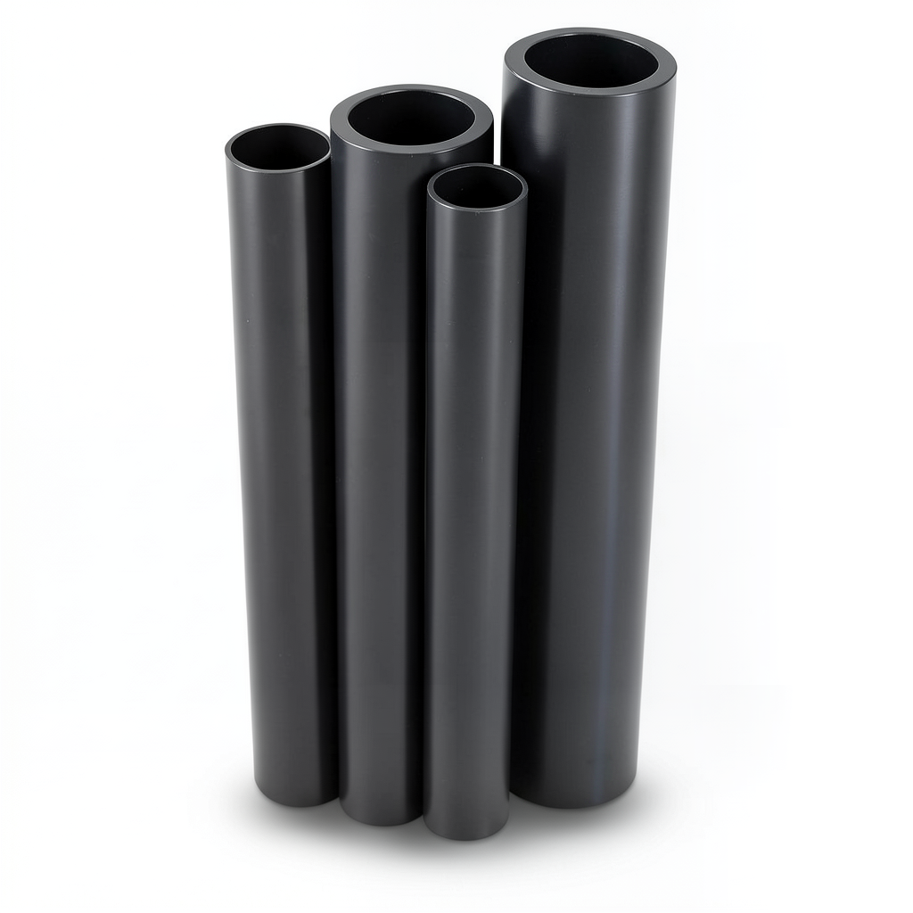 HDPE Pipes PE 80 Pressure 4 Bar 250 mm OD Thickness 6.2 mm Black