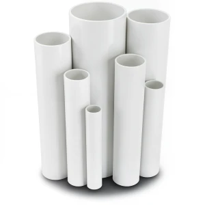 مواسير UPVC ضغط اسمي 10 بار قطر خارجي 90 مم سمك 4.3 مم لون أبيض