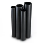 Al-Rajhi HDPE Pipes PE 80 Pressure 4 Bar Diameter 500 mm Thickness 12.3 mm Black