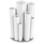 مواسير UPVC ضغط 16 بار قطر خارجي 90 مم سمك 6.7 مم أبيض