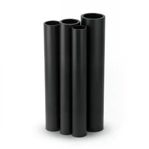 أنابيب HDPE PE 80 ضغط 4 بار قطر 630 مم سمك 15.4 مم لون أسود