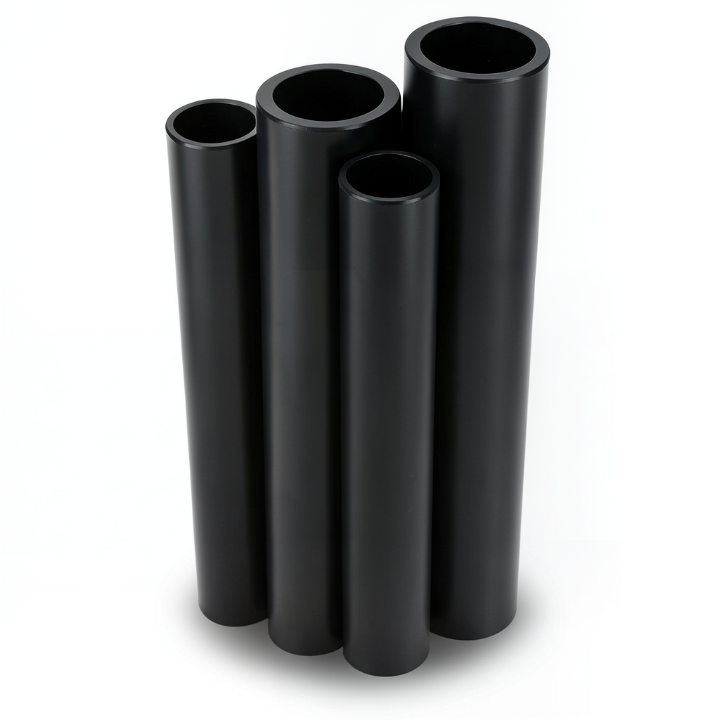 Al-Rajhi HDPE Pipes PE 80 Pressure 4 Bar Diameter 710 mm Thickness 17.4 mm Black