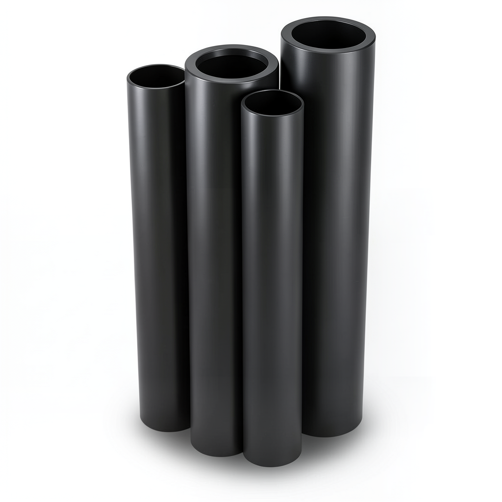 أنابيب HDPE الراجحي PE 80 ضغط 4 بار قطر 800 مم سمك 19.6 مم أسود