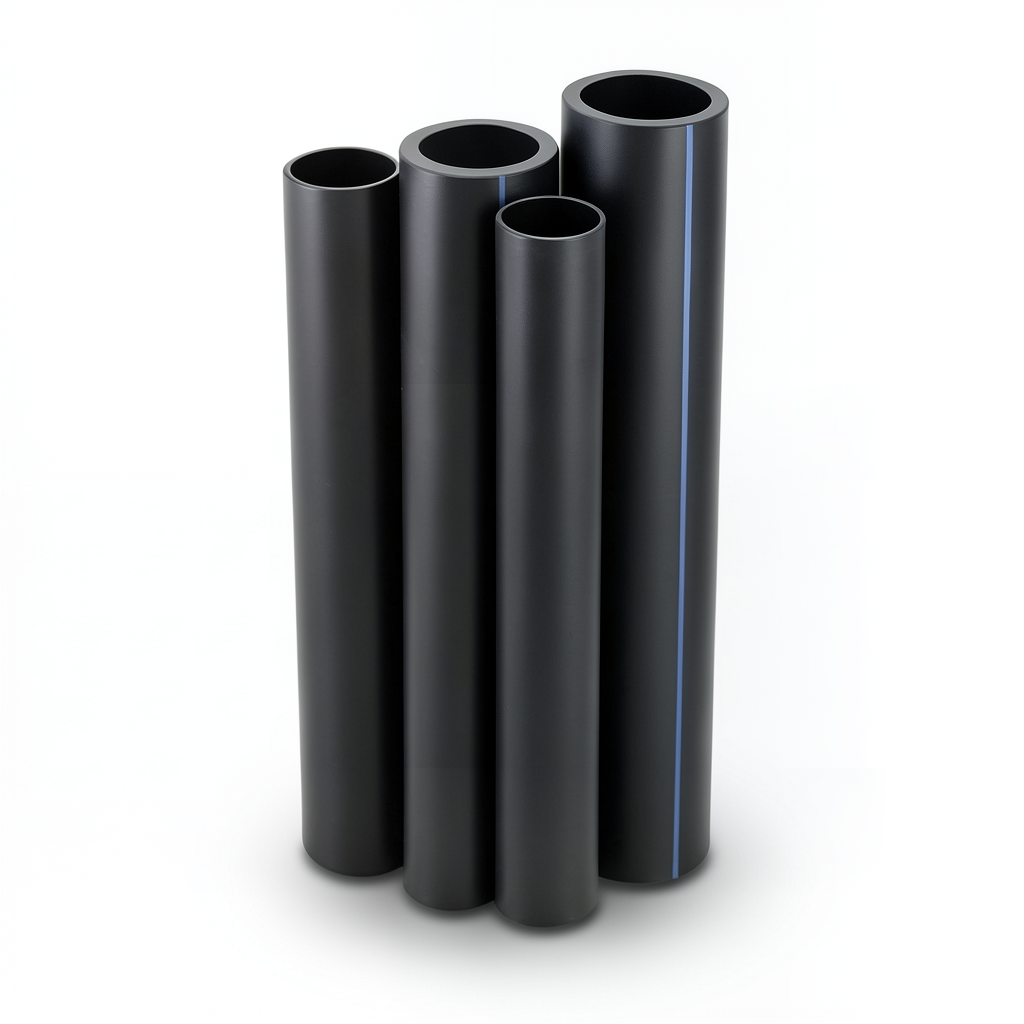 مواسير HDPE الراجحي PE 80 ضغط 4 بار قطر 140 مم سمك 3.5 مم لون أسود