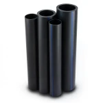 أنابيب HDPE PE 80 ضغط 4 بار قطر 1000 مم سمك 24.5 مم لون أسود