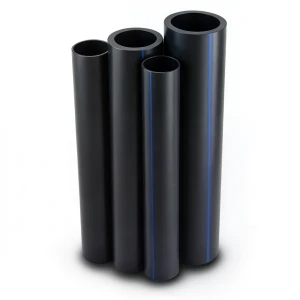 أنابيب HDPE PE 80 ضغط 4 بار قطر 1000 مم سمك 24.5 مم لون أسود