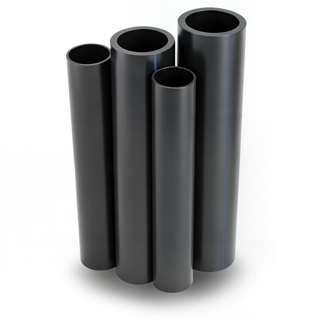Al-Rajhi HDPE Pipes PE 80 Pressure 4 Bar Diameter 1400 mm Thickness 34.4 mm Black