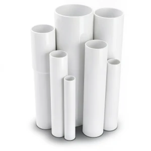 مواسير UPVC ضغط 16 بار قطر خارجي 90 مم سمك 6.7 مم أبيض