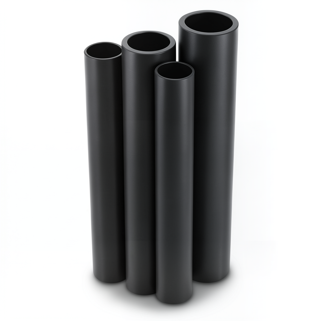 Al-Rajhi HDPE Pipes PE 80 Pressure 4 Bar Outside Diameter 280 mm Thickness 6.9 mm Black