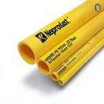 Neproplast HDPE Pipes PE 100 Pressure 20 Bar Outside Diameter 140 mm Thickness 15.7 mm Color Yellow