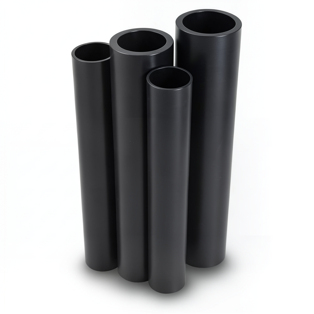 مواسير HDPE الراجحي PE 80 ضغط 4 بار قطر 140 مم سمك 3.5 مم لون أسود