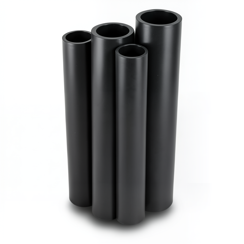 مواسير HDPE PE 80 ضغط 4 بار قطر 400 مم سمك 9.8 مم أسود