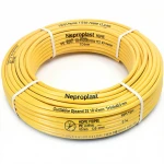 أنابيب HDPE نيبروبلاست PE 100 ضغط 20 بار قطر خارجي 110 مم سمك 12.3 مم لون أصفر 