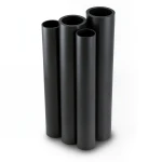 مواسير HDPE PE 80 ضغط 4 بار قطر 200 مم سمك 4.9 مم لون أسود