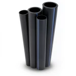 أنابيب HDPE الراجحي PE 80 ضغط 4 بار قطر 710 مم سمك 17.4 مم لون أسود