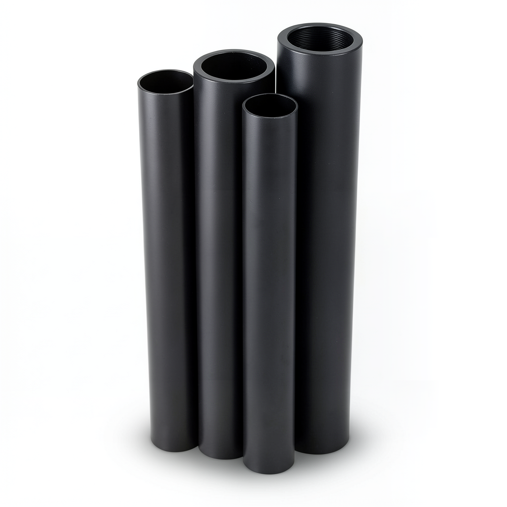 Al-Rajhi HDPE Pipes PE 80 Pressure 4 Bar Diameter 315 mm Thickness 7.7 mm Black