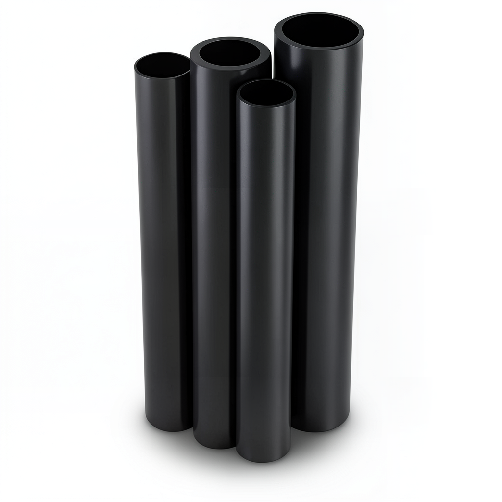Al-Rajhi HDPE Pipes PE 80 Pressure 4 Bar Diameter 900 mm Thickness 22 mm Black