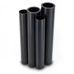 أنابيب HDPE PE 80 ضغط 4 بار قطر 1000 مم سمك 24.5 مم لون أسود