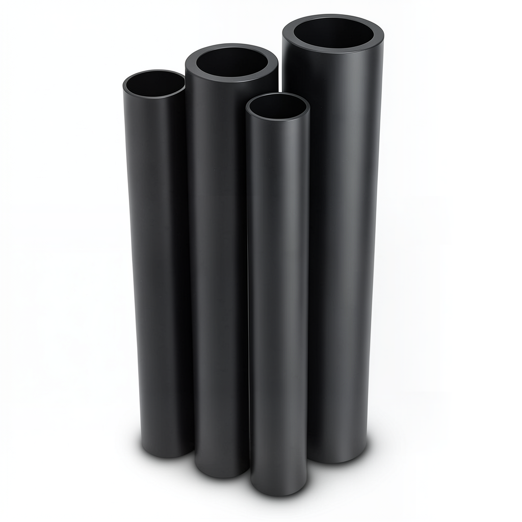 أنابيب HDPE PE 80 ضغط 4 بار قطر 450 مم سمك 11 مم لون أسود