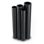 أنابيب HDPE PE 80 ضغط 4 بار قطر 560 مم سمك 13.7 مم لون أسود