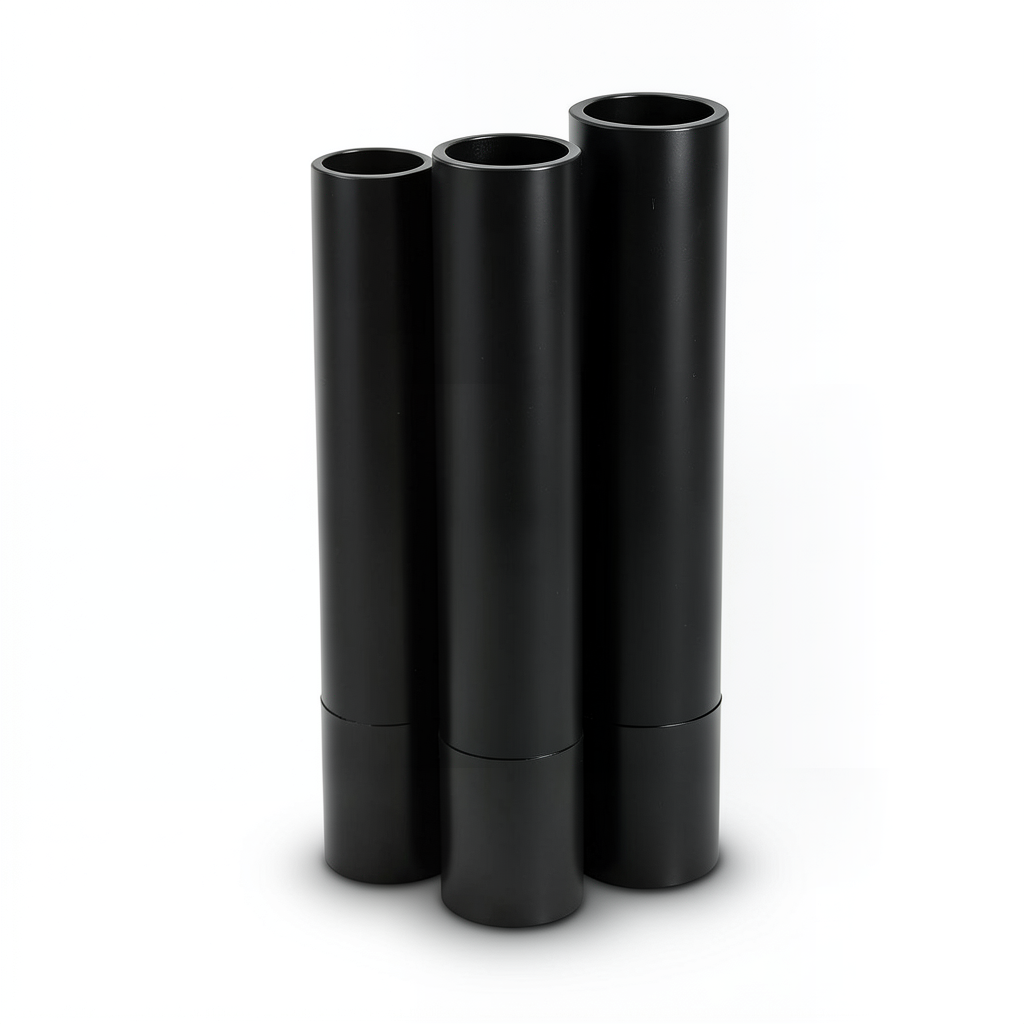 Al-Rajhi HDPE Pipes PE 80 Pressure 4 Bar Diameter 710 mm Thickness 17.4 mm Black