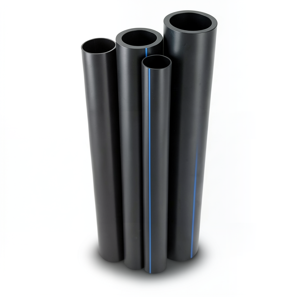 Al-Rajhi HDPE Pipes PE 80 Pressure 4 Bar Diameter 800 mm Thickness 19.6 mm Black