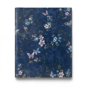 Italian Wallpaper 10m x 1.06m Dark Blue, Model BM29029