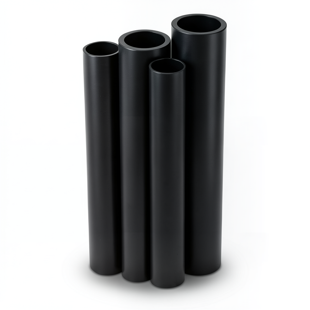 أنابيب HDPE الراجحي PE 80 ضغط 4 بار قطر 1200 مم سمك 29.4 مم أسود