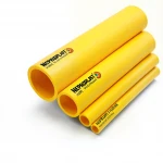 مواسير HDPE نيبروبلاست PE 100 ضغط 20 بار قطر خارجي 225 مم سمك 25.2 مم لون أصفر 