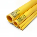 Neproplast HDPE Pipes PE 100 Pressure 20 Bar Outside Diameter 250 mm Thickness 27.9 mm Color Yellow