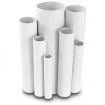 مواسير UPVC ضغط 2.5 بار قطر خارجي 125 مم سمك 1.8 مم لون أبيض
