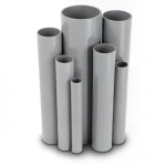 مواسير UPVC ضغط 2.5 بار قطر خارجي 125 مم سمك 1.8 مم لون رمادي