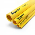 Neproplast HDPE Pipes PE 100 Pressure 20 Bar Outside Diameter 140 mm Thickness 15.7 mm Color Yellow